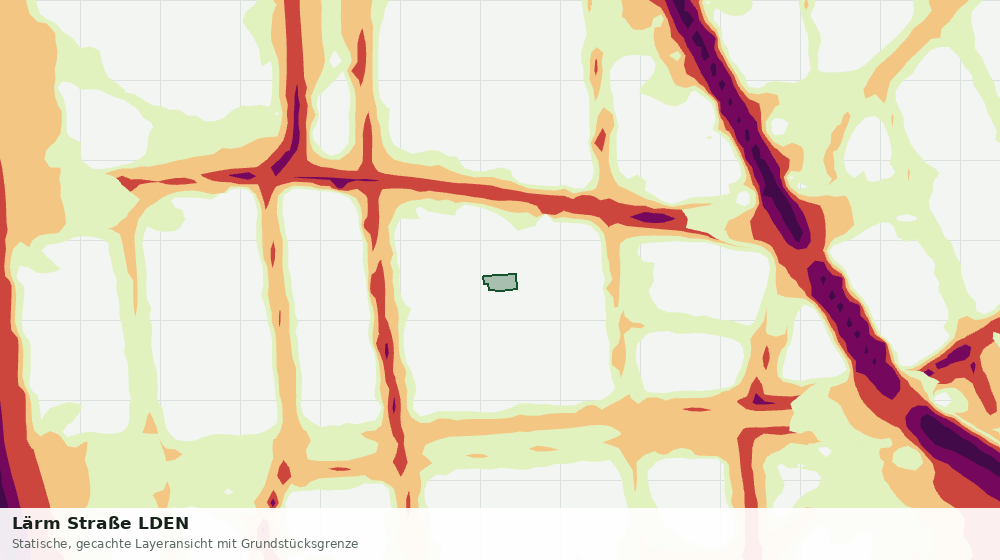 Statische Kartenansicht: Lärm Straße LDEN