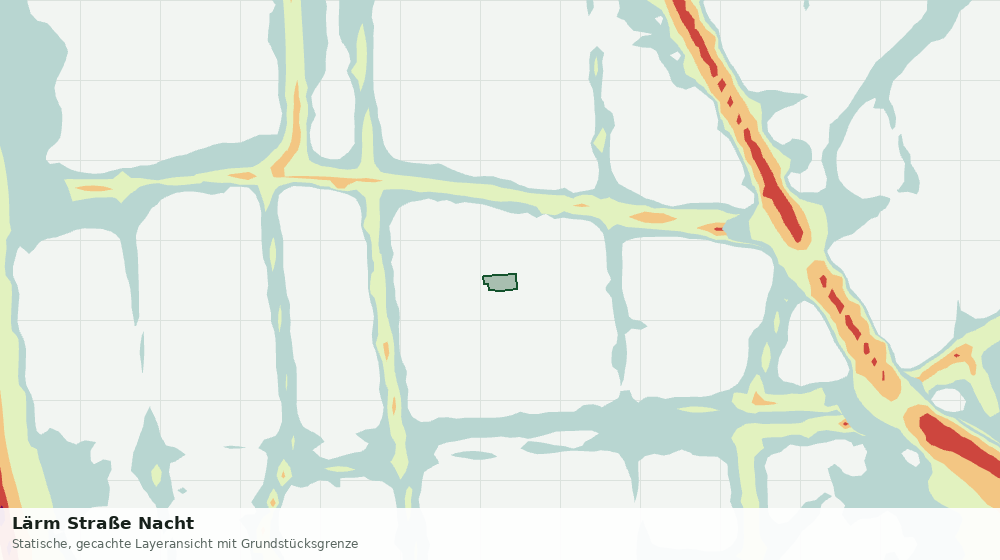 Statische Kartenansicht: Lärm Straße Nacht