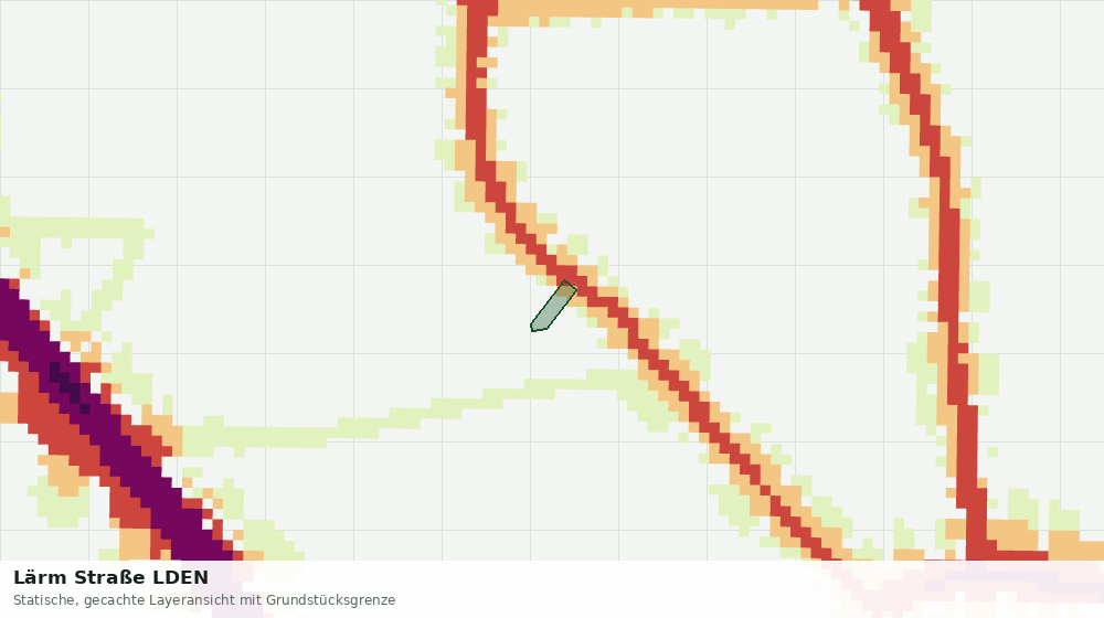 Statische Kartenansicht: Lärm Straße LDEN