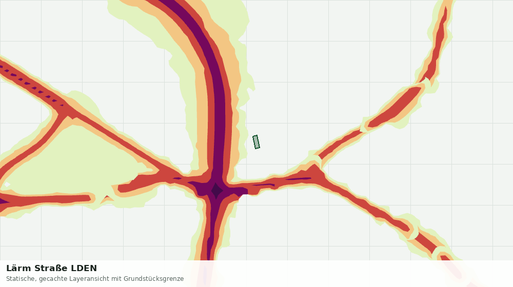 Statische Kartenansicht: Lärm Straße LDEN