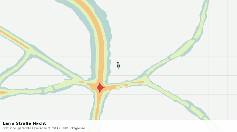 Statische Kartenansicht: Lärm Straße Nacht
