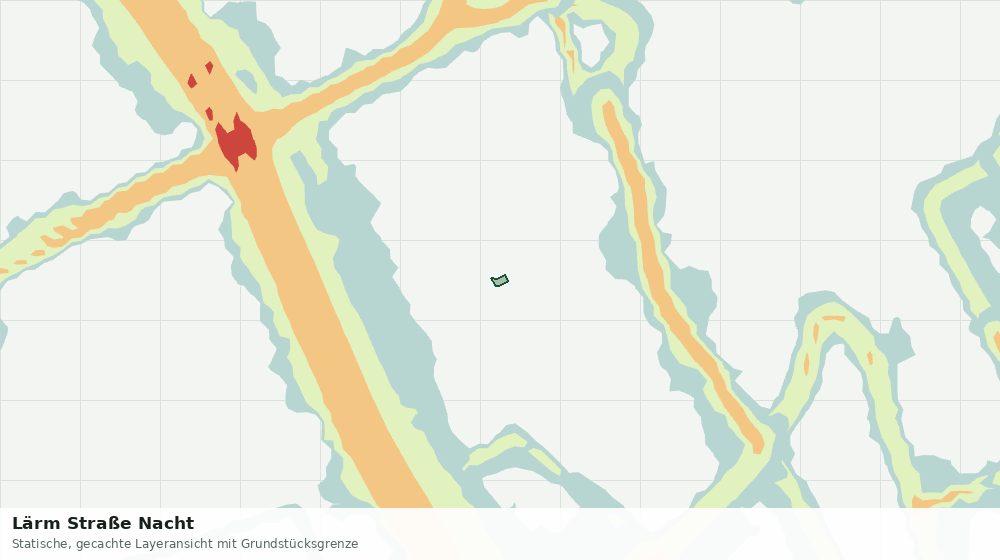 Statische Kartenansicht: Lärm Straße Nacht
