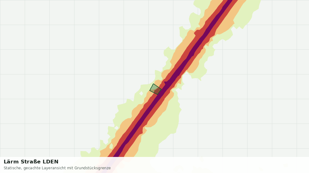 Statische Kartenansicht: Lärm Straße LDEN