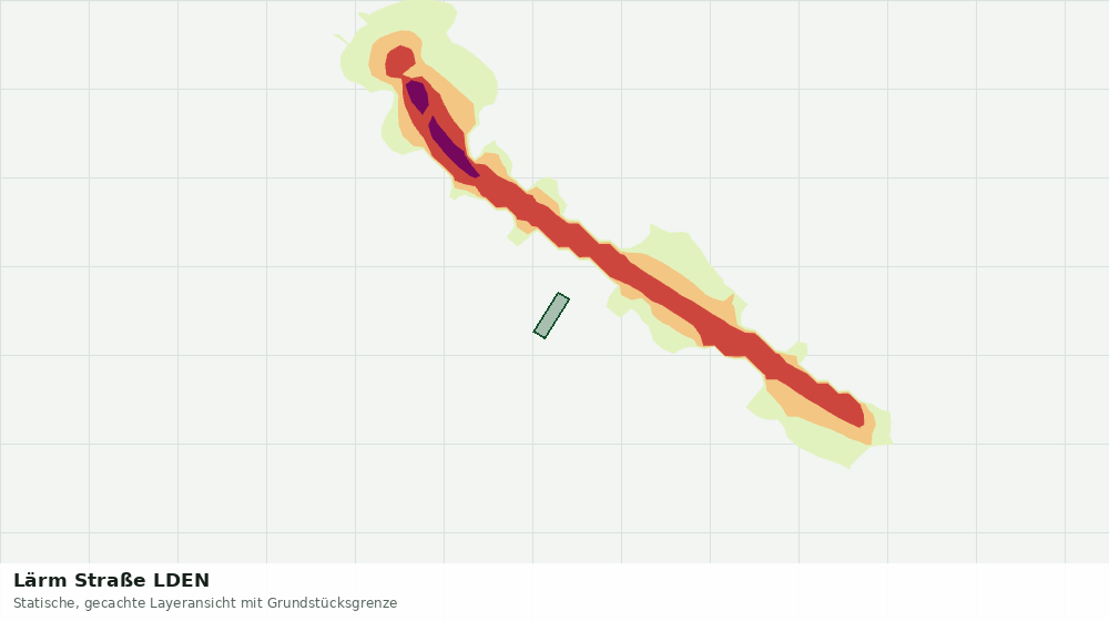 Statische Kartenansicht: Lärm Straße LDEN