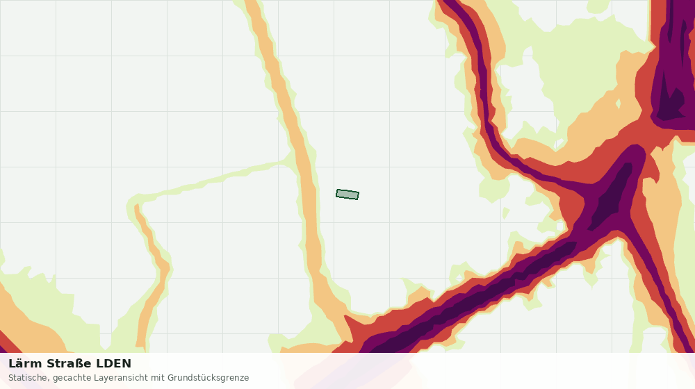 Statische Kartenansicht: Lärm Straße LDEN