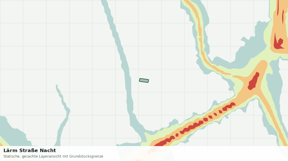 Statische Kartenansicht: Lärm Straße Nacht