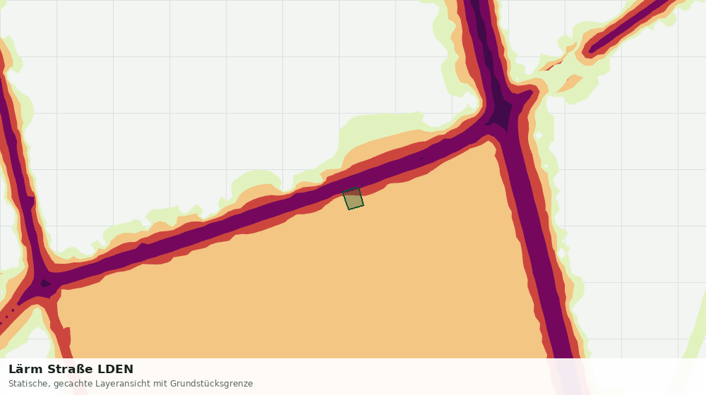 Statische Kartenansicht: Lärm Straße LDEN