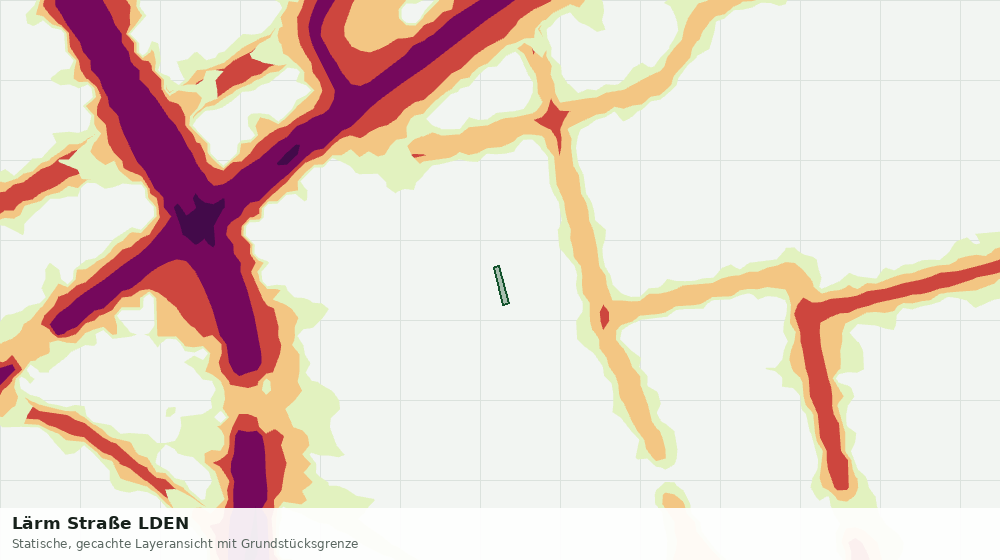 Statische Kartenansicht: Lärm Straße LDEN