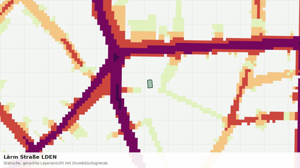 Statische Kartenansicht: Lärm Straße LDEN
