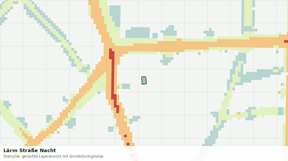 Statische Kartenansicht: Lärm Straße Nacht