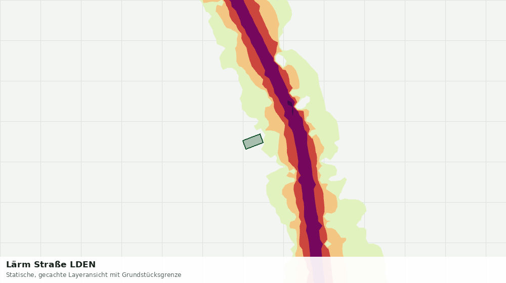 Statische Kartenansicht: Lärm Straße LDEN