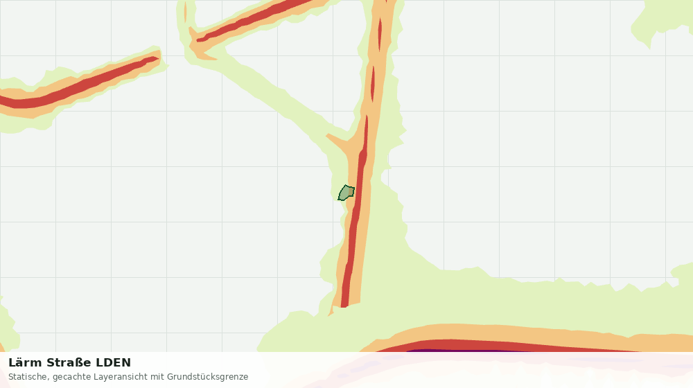 Statische Kartenansicht: Lärm Straße LDEN