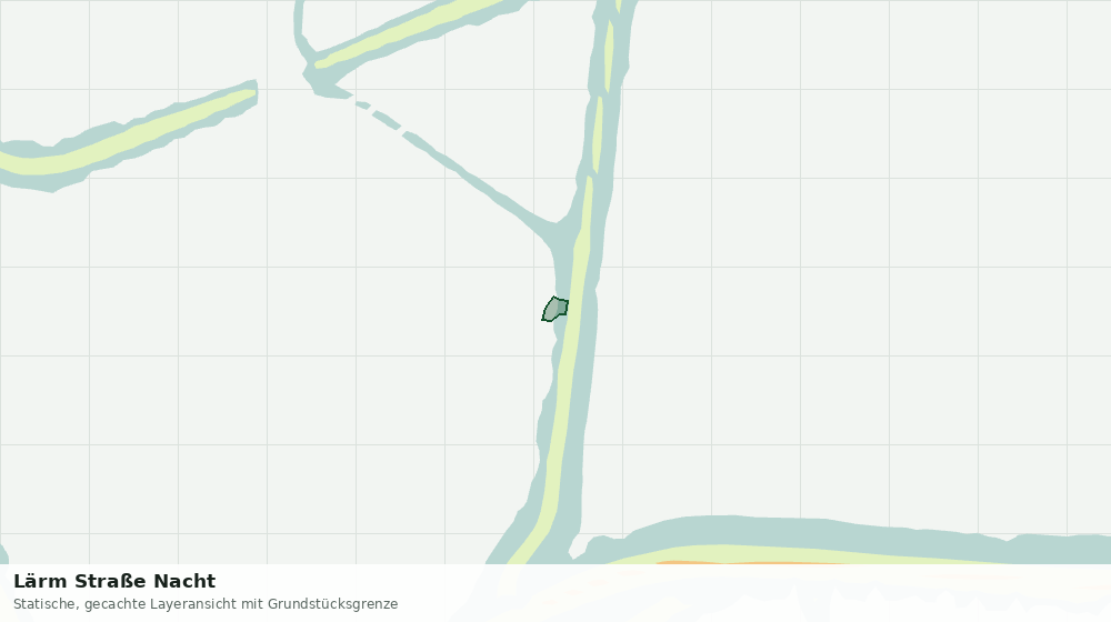 Statische Kartenansicht: Lärm Straße Nacht