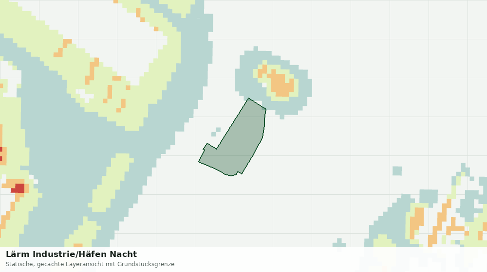 Statische Kartenansicht: Lärm Industrie/Häfen Nacht
