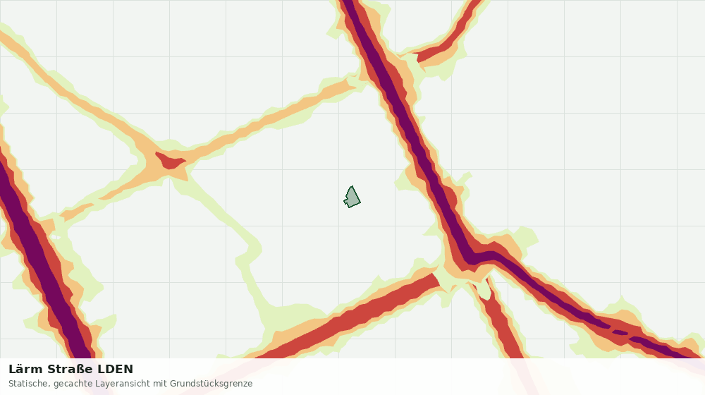 Statische Kartenansicht: Lärm Straße LDEN
