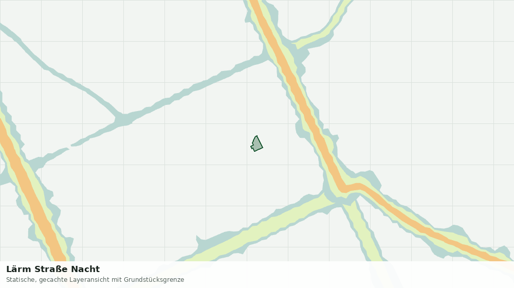 Statische Kartenansicht: Lärm Straße Nacht