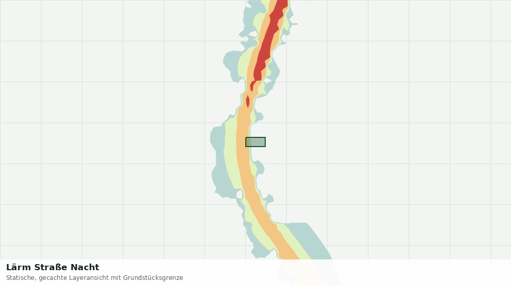 Statische Kartenansicht: Lärm Straße Nacht