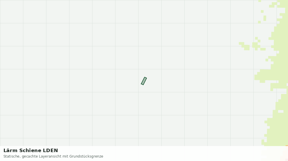 Statische Kartenansicht: Lärm Schiene LDEN