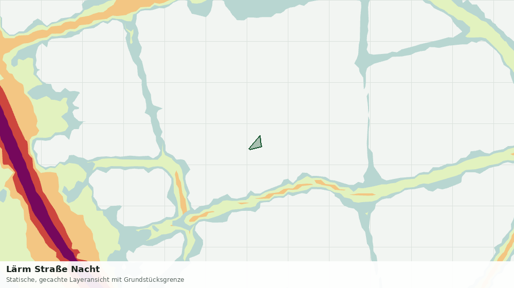 Statische Kartenansicht: Lärm Straße Nacht