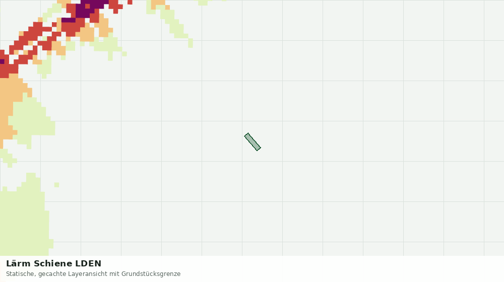 Statische Kartenansicht: Lärm Schiene LDEN