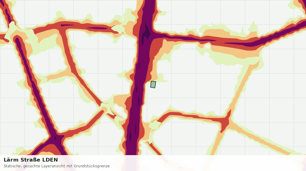 Statische Kartenansicht: Lärm Straße LDEN