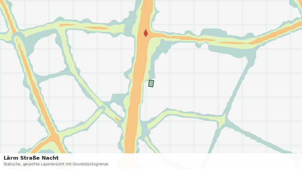 Statische Kartenansicht: Lärm Straße Nacht