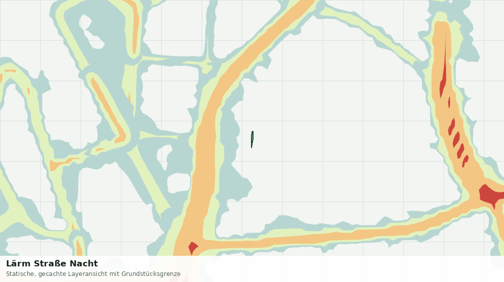 Statische Kartenansicht: Lärm Straße Nacht
