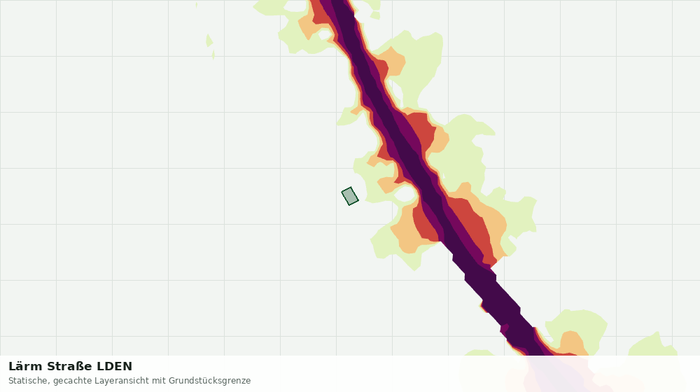Statische Kartenansicht: Lärm Straße LDEN