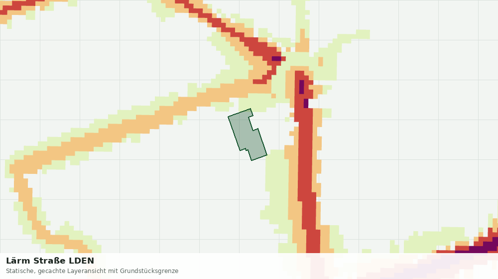 Statische Kartenansicht: Lärm Straße LDEN