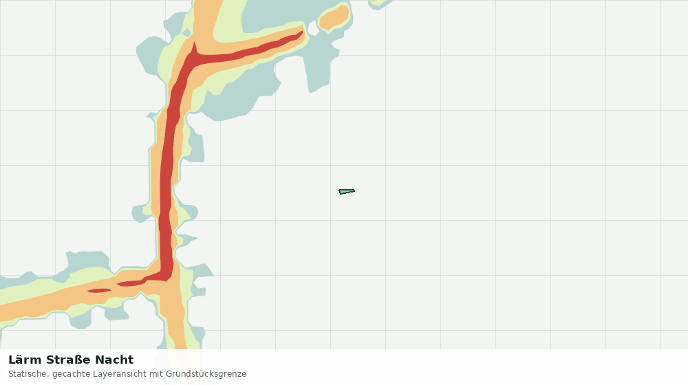 Statische Kartenansicht: Lärm Straße Nacht