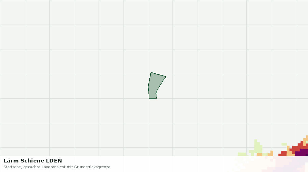 Statische Kartenansicht: Lärm Schiene LDEN