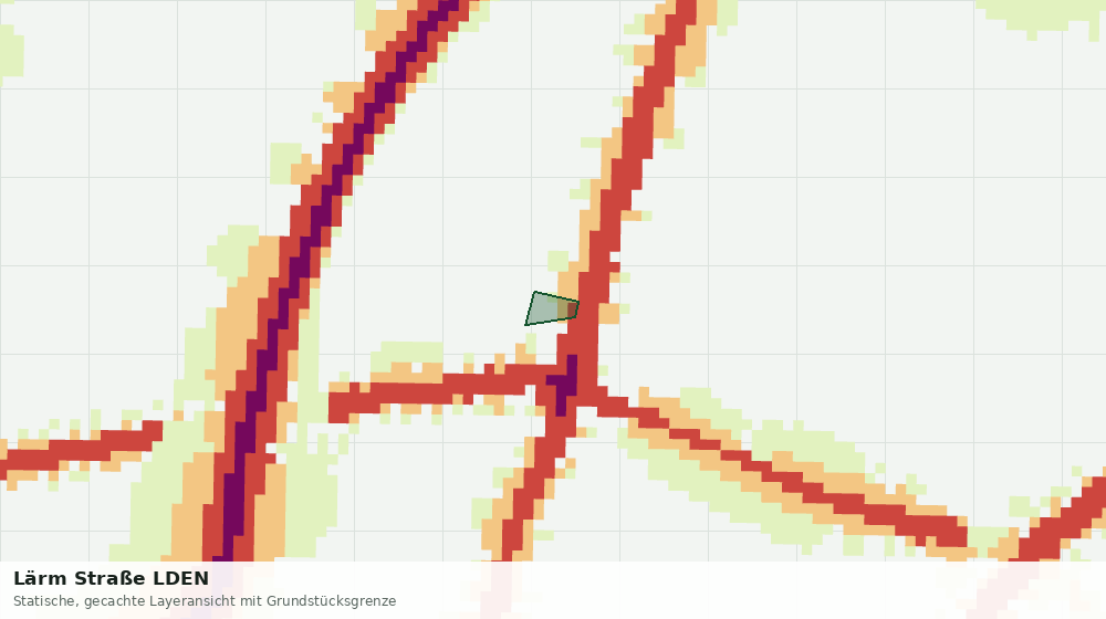 Statische Kartenansicht: Lärm Straße LDEN
