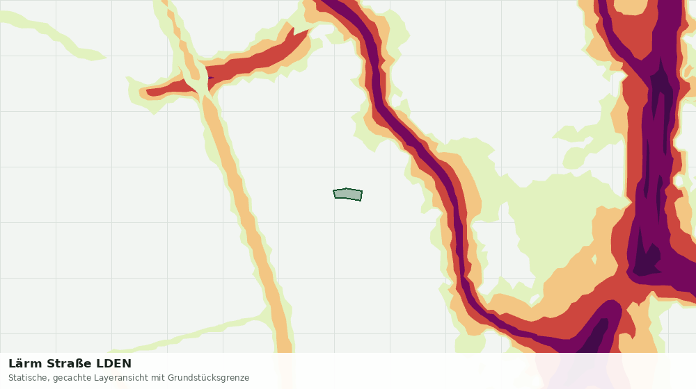Statische Kartenansicht: Lärm Straße LDEN
