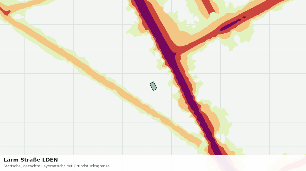 Statische Kartenansicht: Lärm Straße LDEN