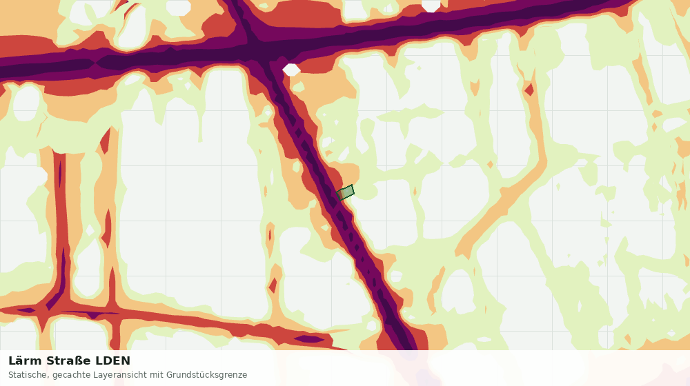 Statische Kartenansicht: Lärm Straße LDEN