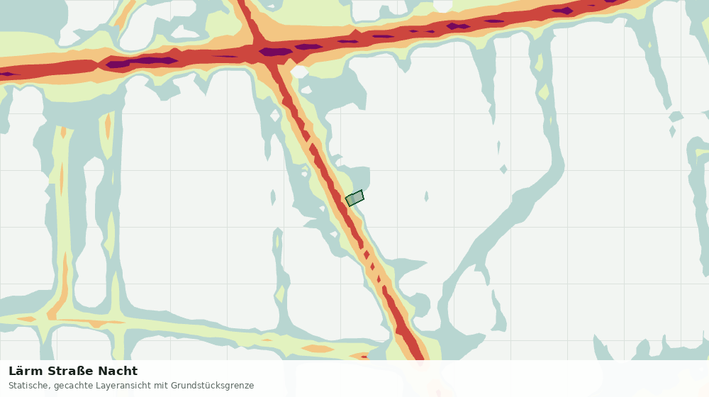 Statische Kartenansicht: Lärm Straße Nacht