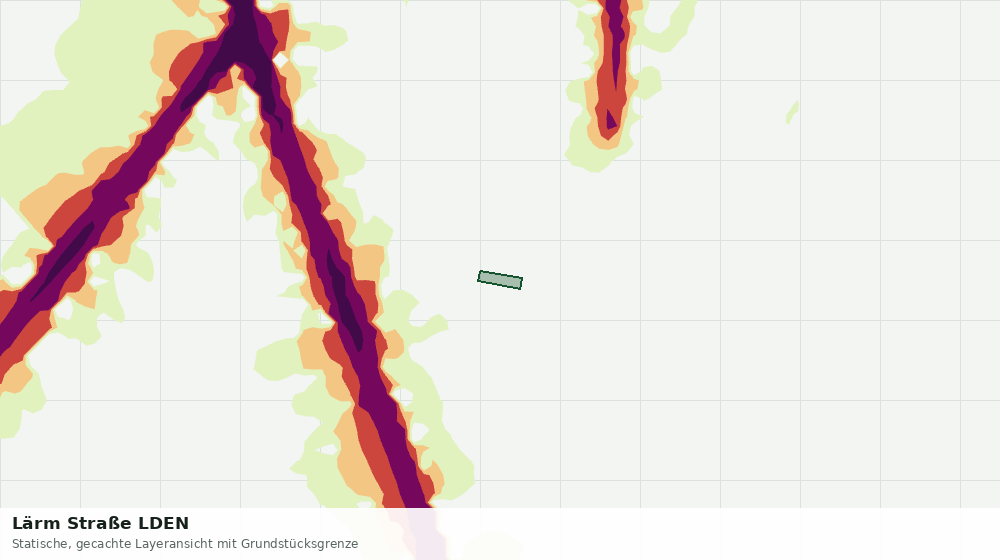 Statische Kartenansicht: Lärm Straße LDEN