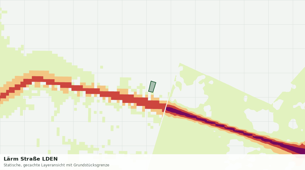 Statische Kartenansicht: Lärm Straße LDEN