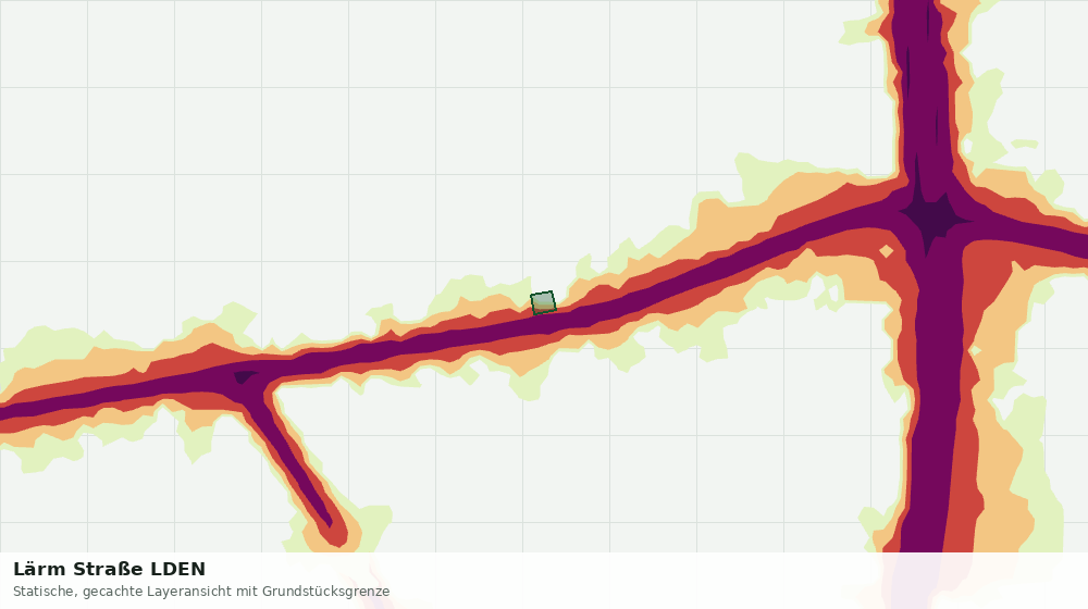 Statische Kartenansicht: Lärm Straße LDEN