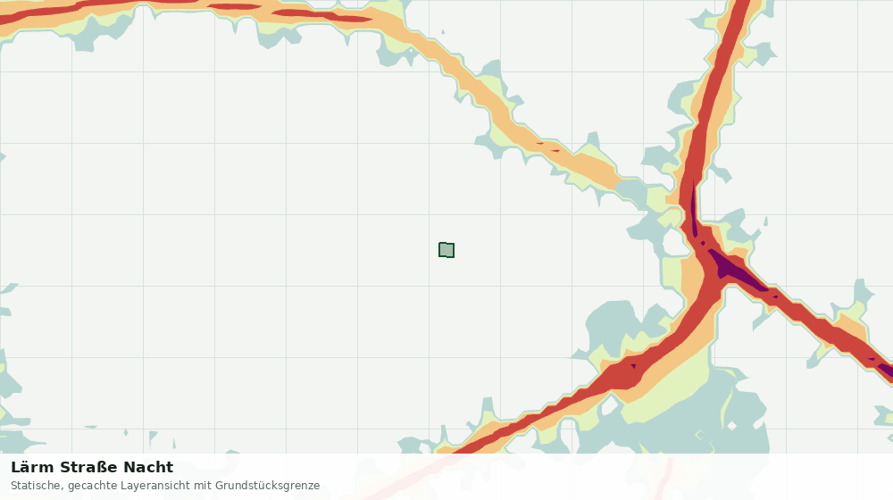 Statische Kartenansicht: Lärm Straße Nacht