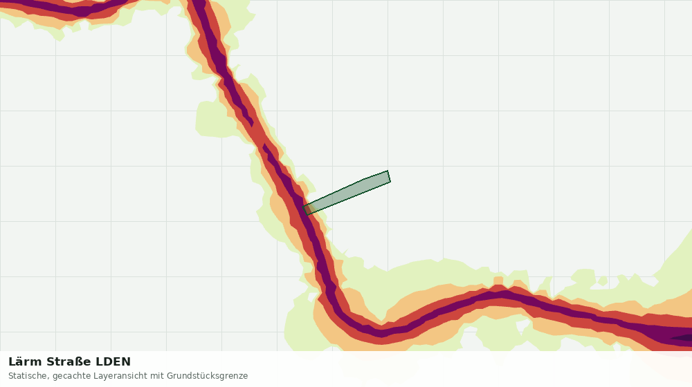 Statische Kartenansicht: Lärm Straße LDEN