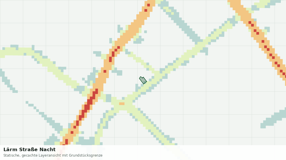 Statische Kartenansicht: Lärm Straße Nacht