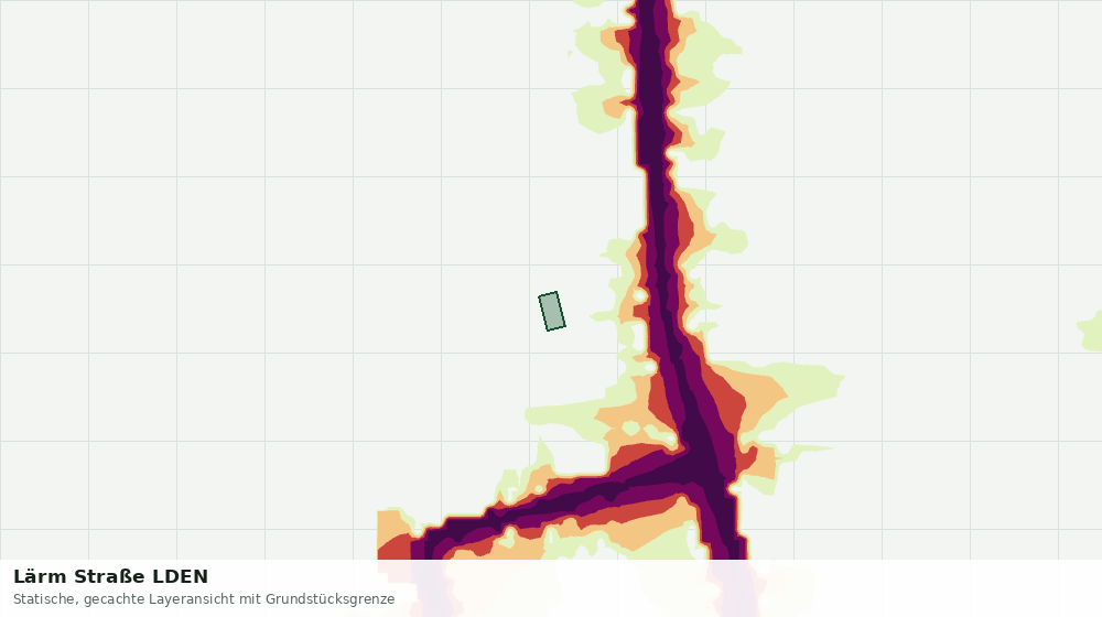 Statische Kartenansicht: Lärm Straße LDEN
