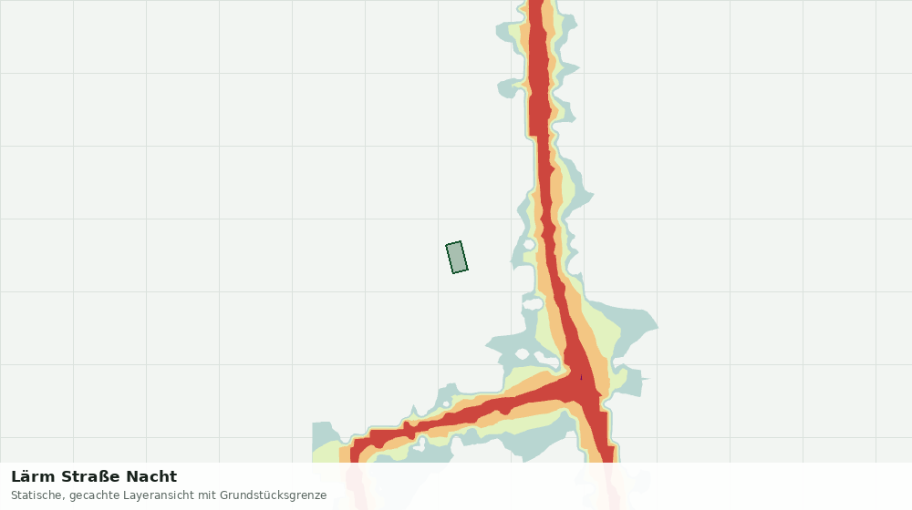Statische Kartenansicht: Lärm Straße Nacht