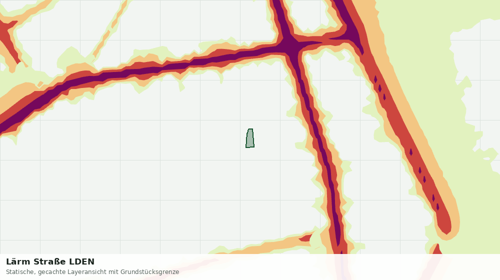 Statische Kartenansicht: Lärm Straße LDEN