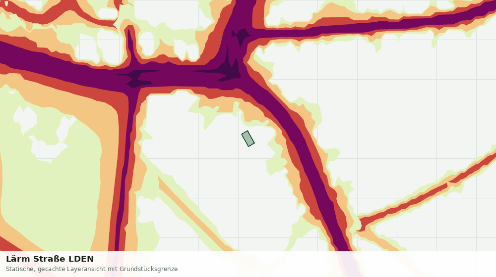Statische Kartenansicht: Lärm Straße LDEN