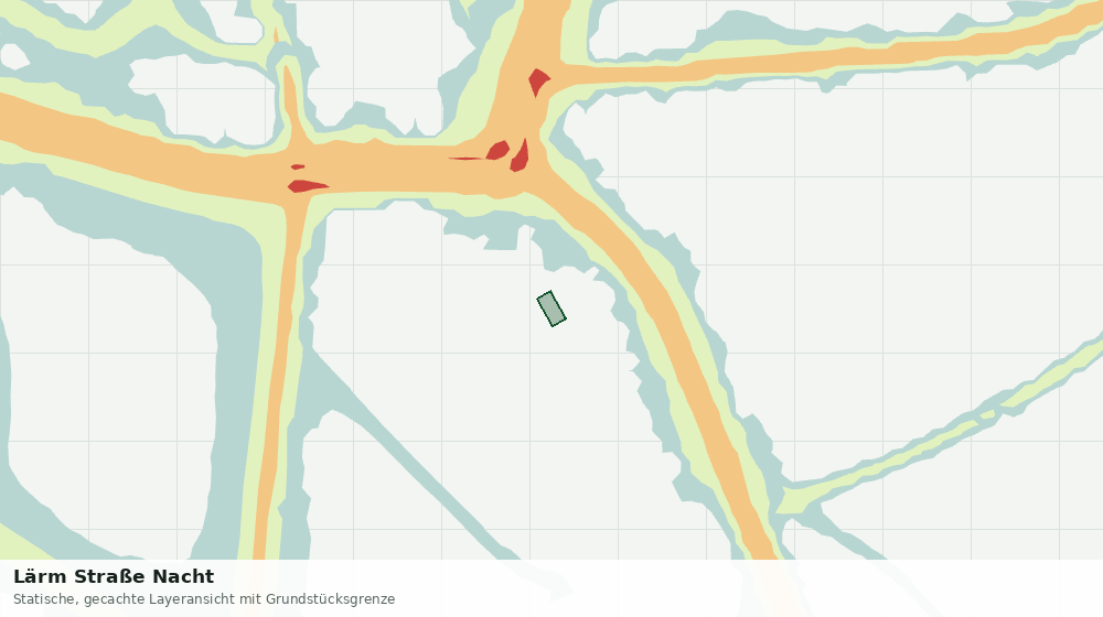 Statische Kartenansicht: Lärm Straße Nacht
