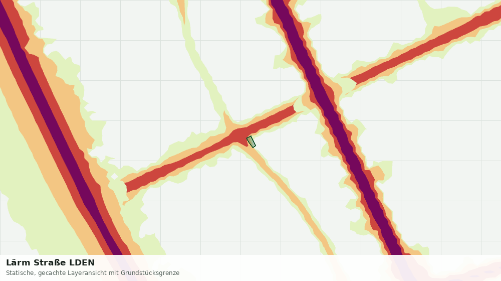 Statische Kartenansicht: Lärm Straße LDEN