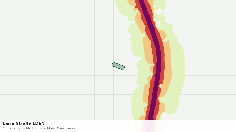 Statische Kartenansicht: Lärm Straße LDEN