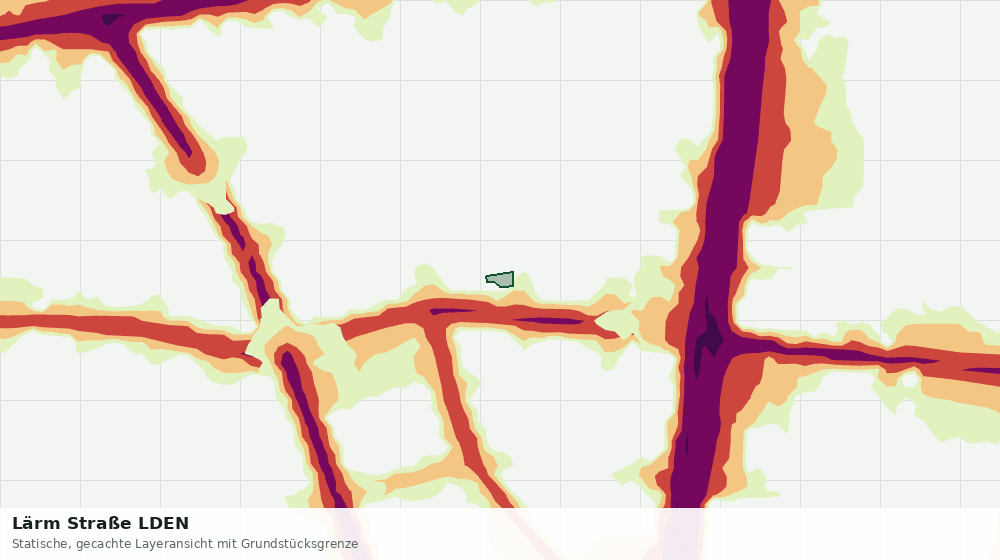 Statische Kartenansicht: Lärm Straße LDEN